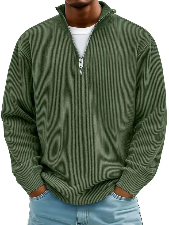 Arno Ribbed Half-Zip