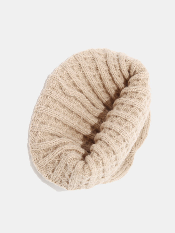 Warm Vintage Cable Knit Beanie Hat