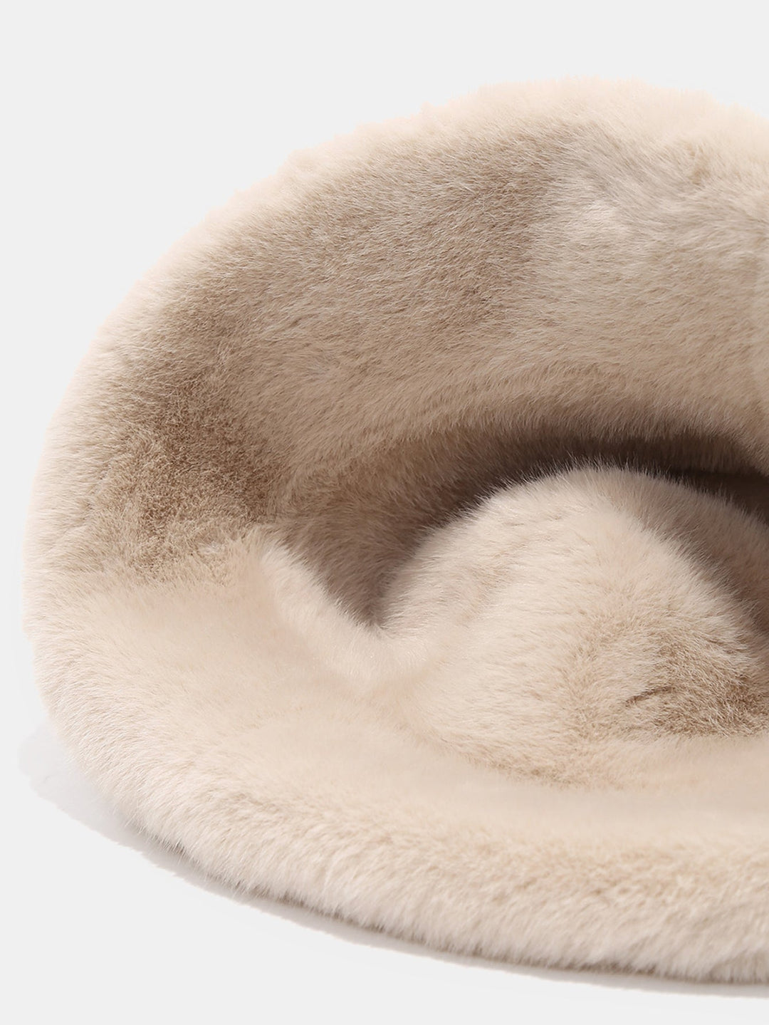 Thick Plush Double-sided Bucket Hat