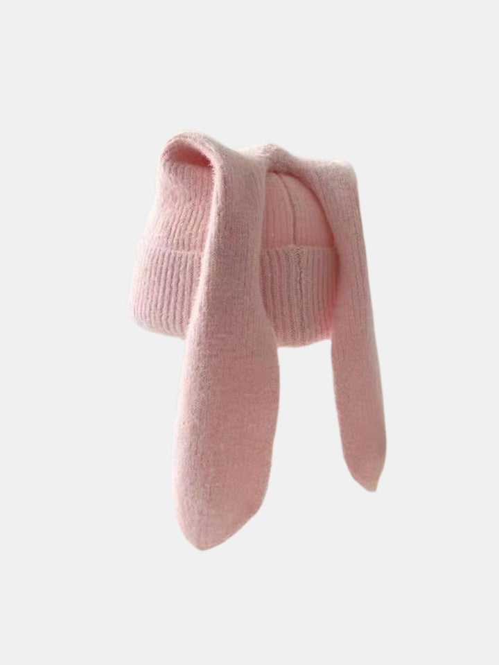 Cozy Knitted Bunny Ears Beanie Hat