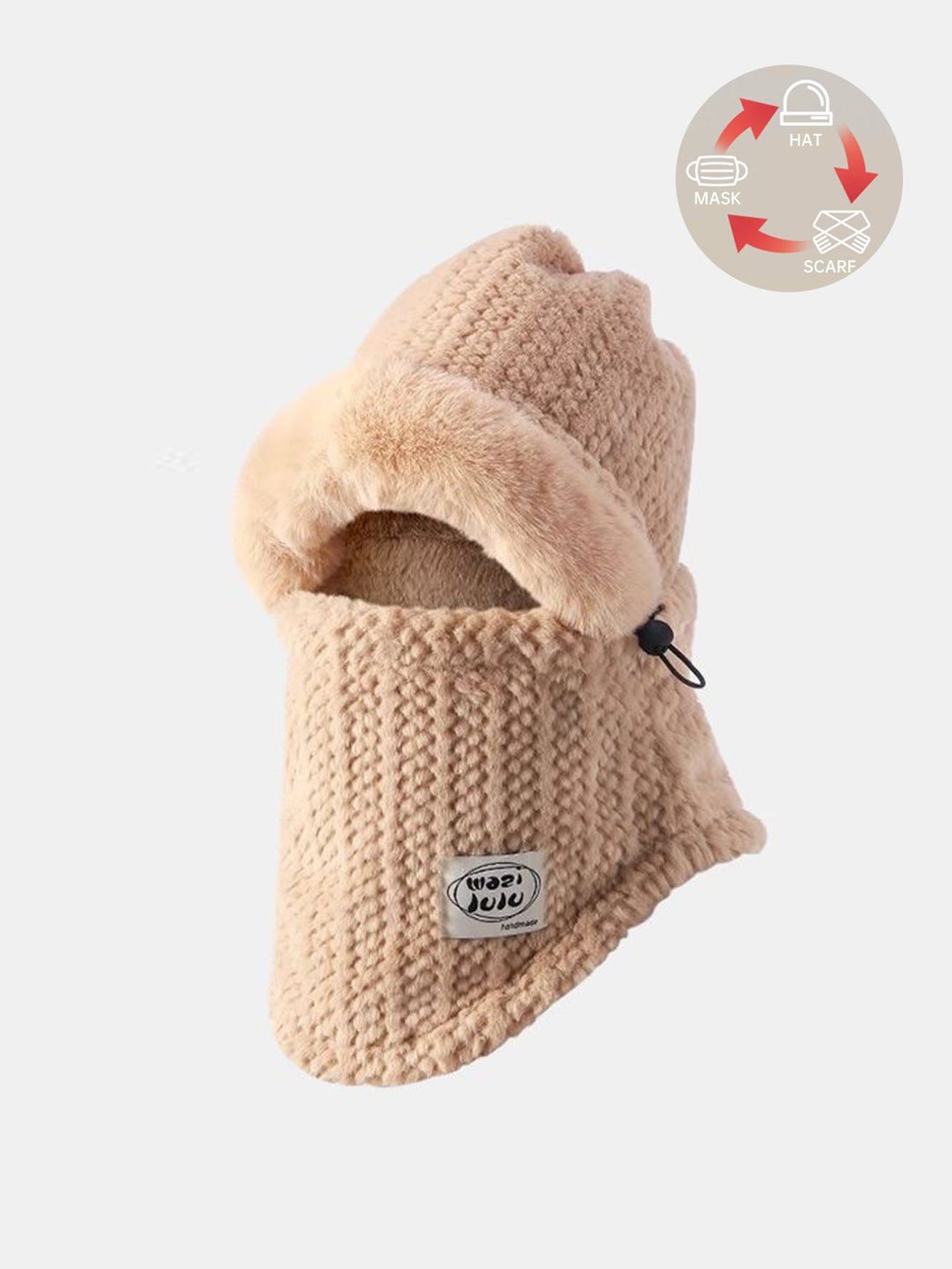 3-in-1 Plush Warm Balaclava Hat