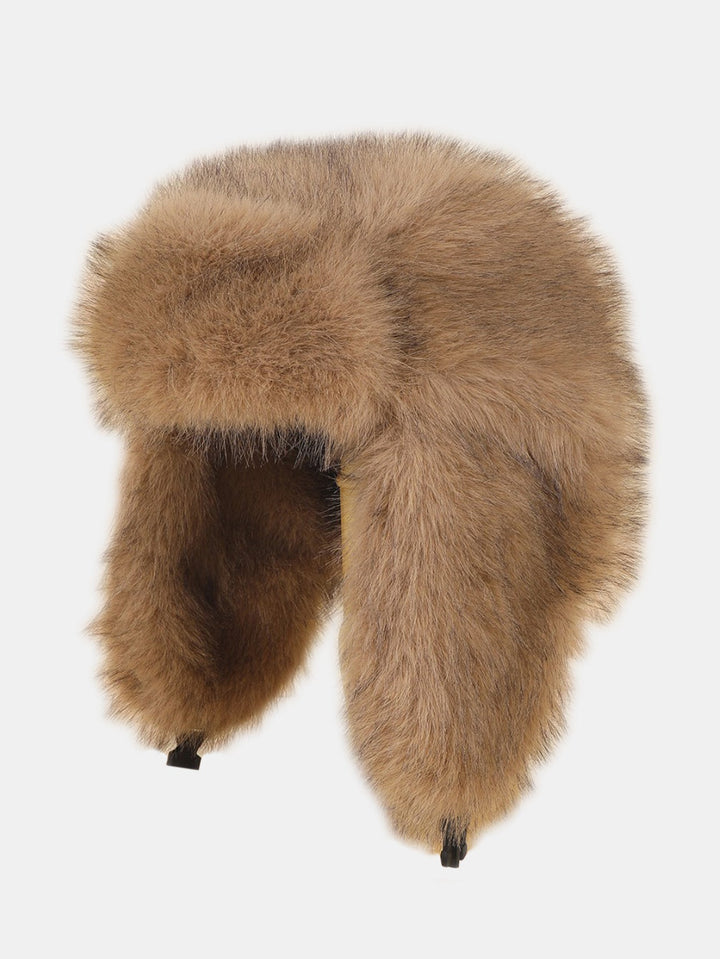 Dual-Tone Thick Thermal Lined Windproof Fashion Casual Trapper Hat