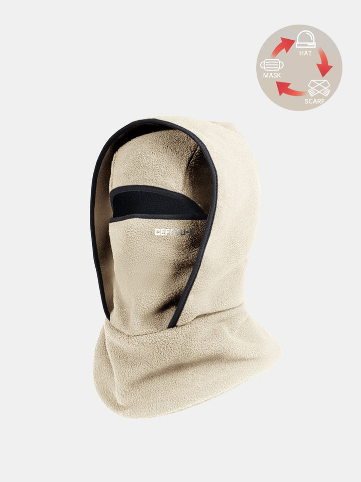 Outdoor Winter Warmth Three-in-one Design Balaclava Hat