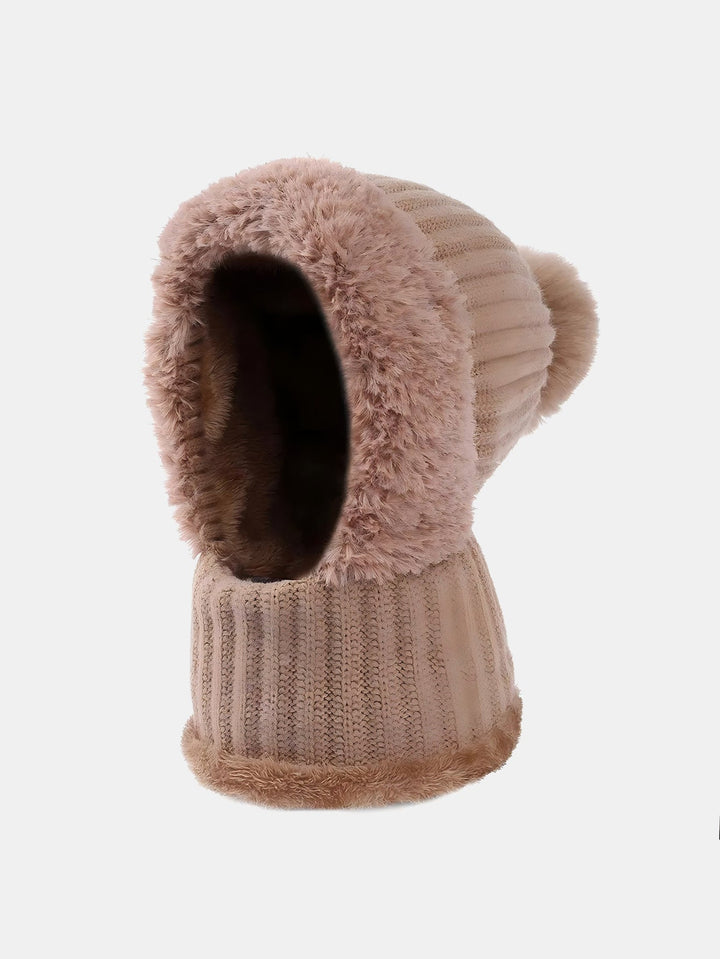 Winter 2-in-1 Windproof Warm Fleece-Lined Beanie Hat & Neck Gaiter