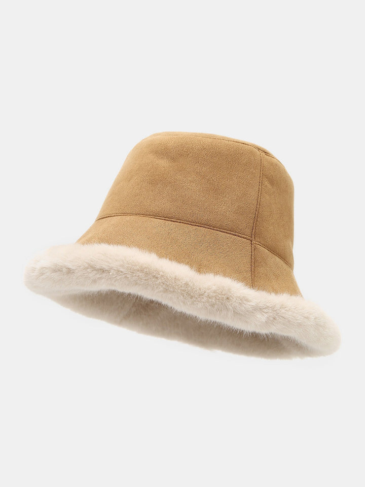 Thick Plush Double-sided Bucket Hat