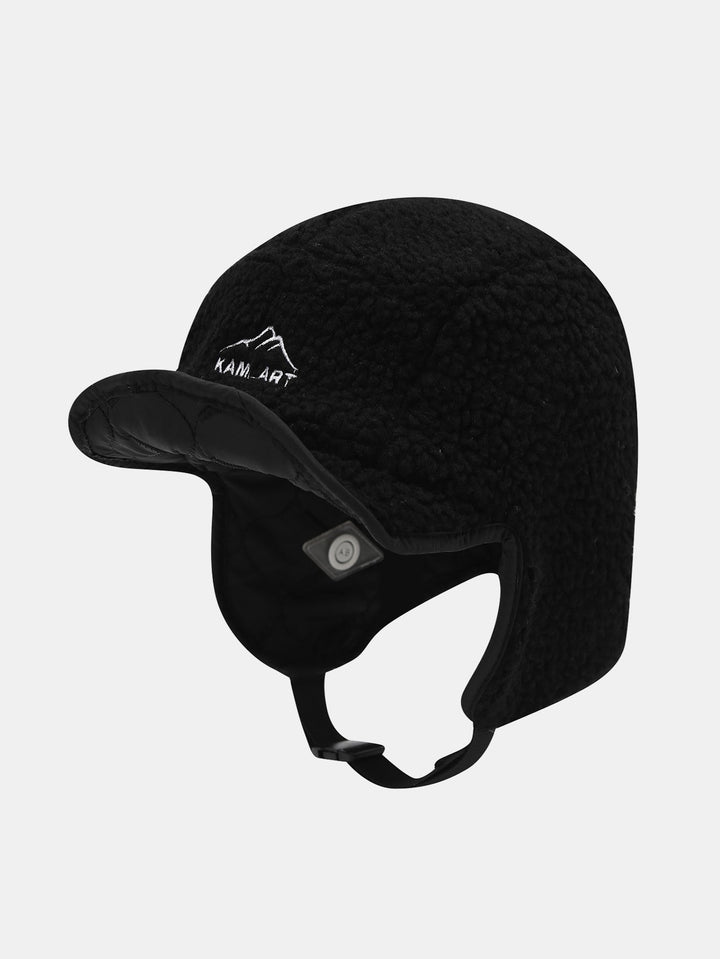 Winter Thickened Plush Warm Earflap Hat Reversible Design For Wearing On Both Sides