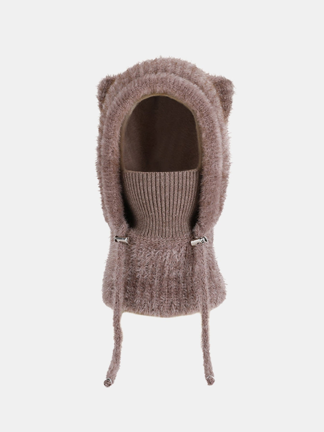 3-in-1 Fleece Lined Balaclava Knit Hat With Scarf Face Mask