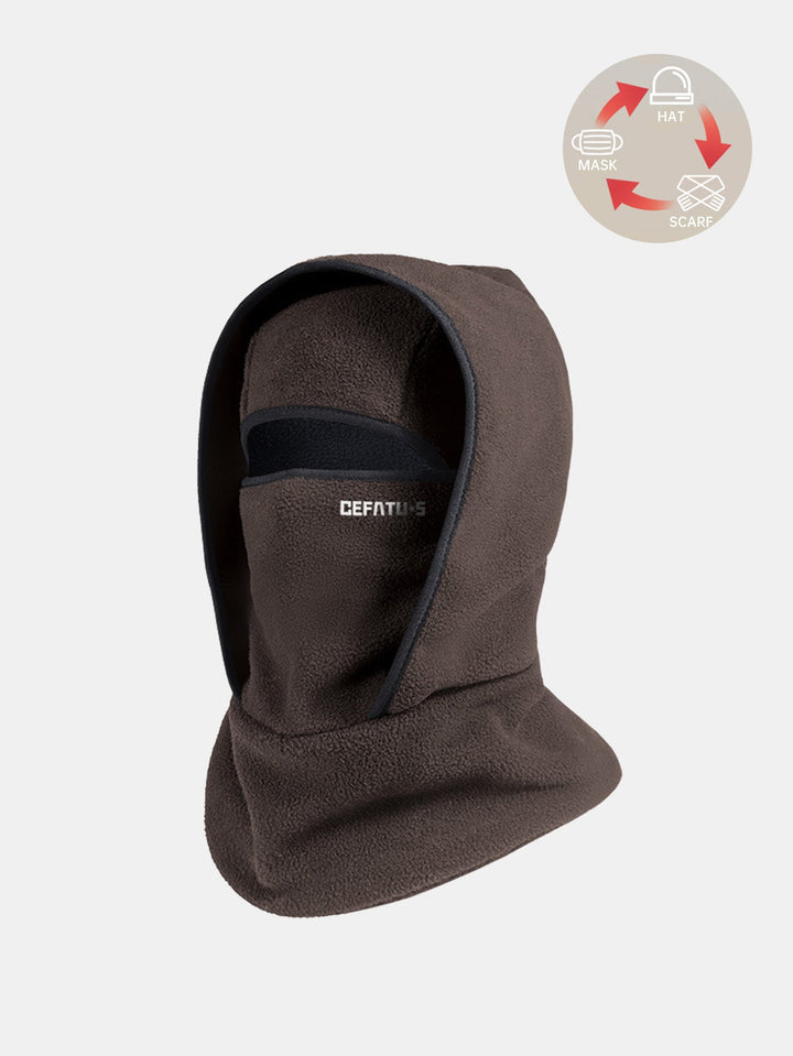 Outdoor Winter Warmth Three-in-one Design Balaclava Hat