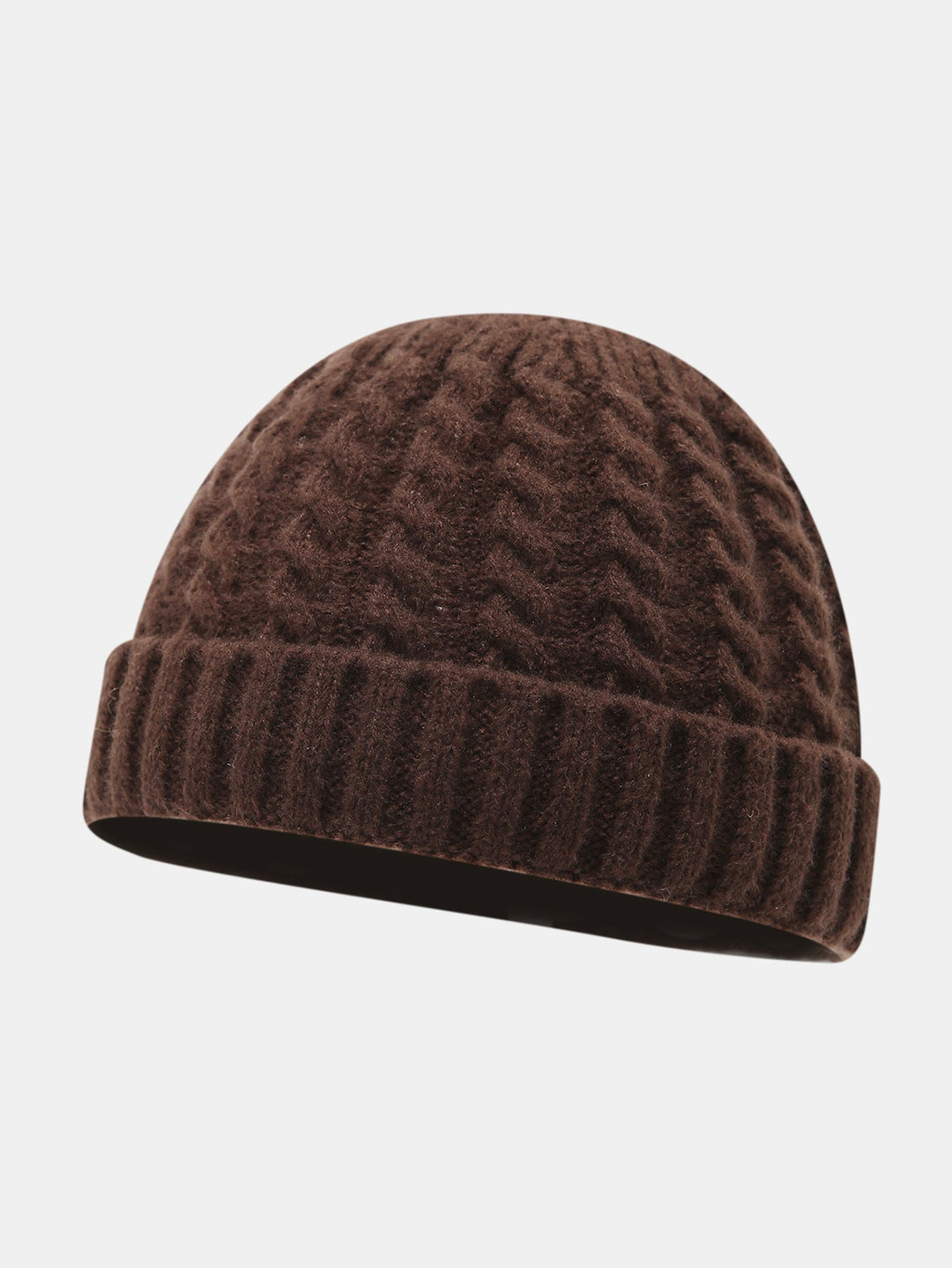 Warm Vintage Cable Knit Beanie Hat