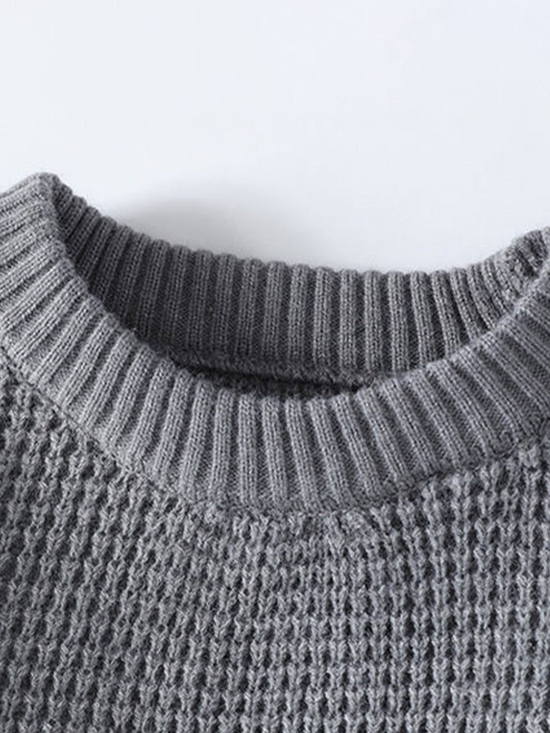 Waffle Crew Neck Sweater