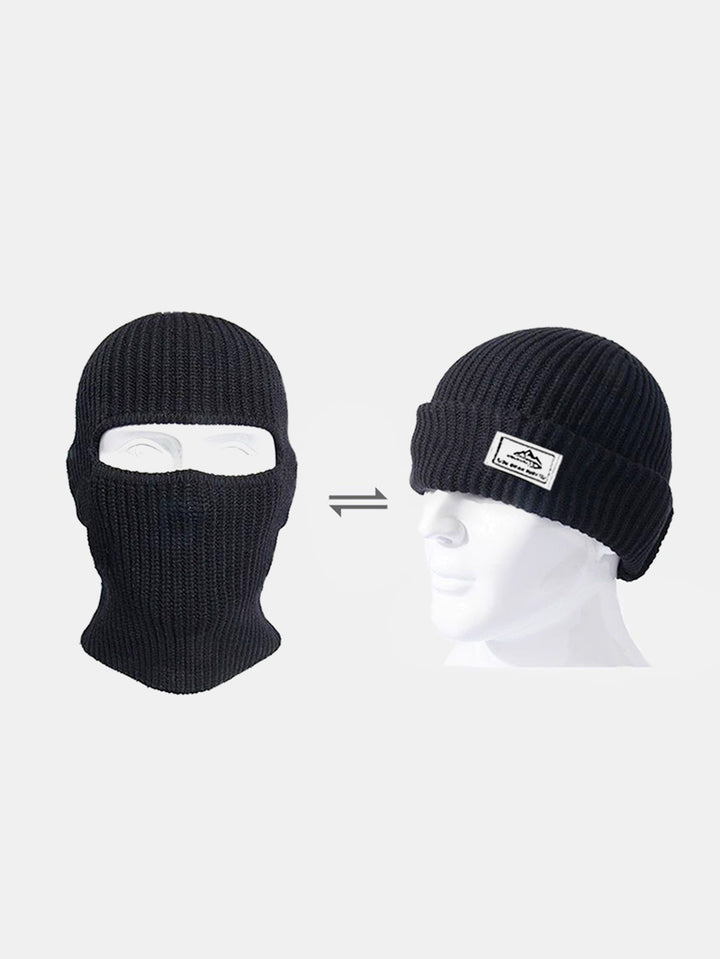 2-in-1 Winter Knitted Balaclava Hat