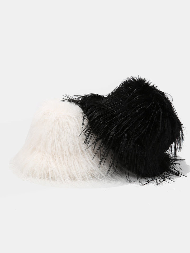 Stylish Fluffy Faux Fur Warm Fisherman Hat