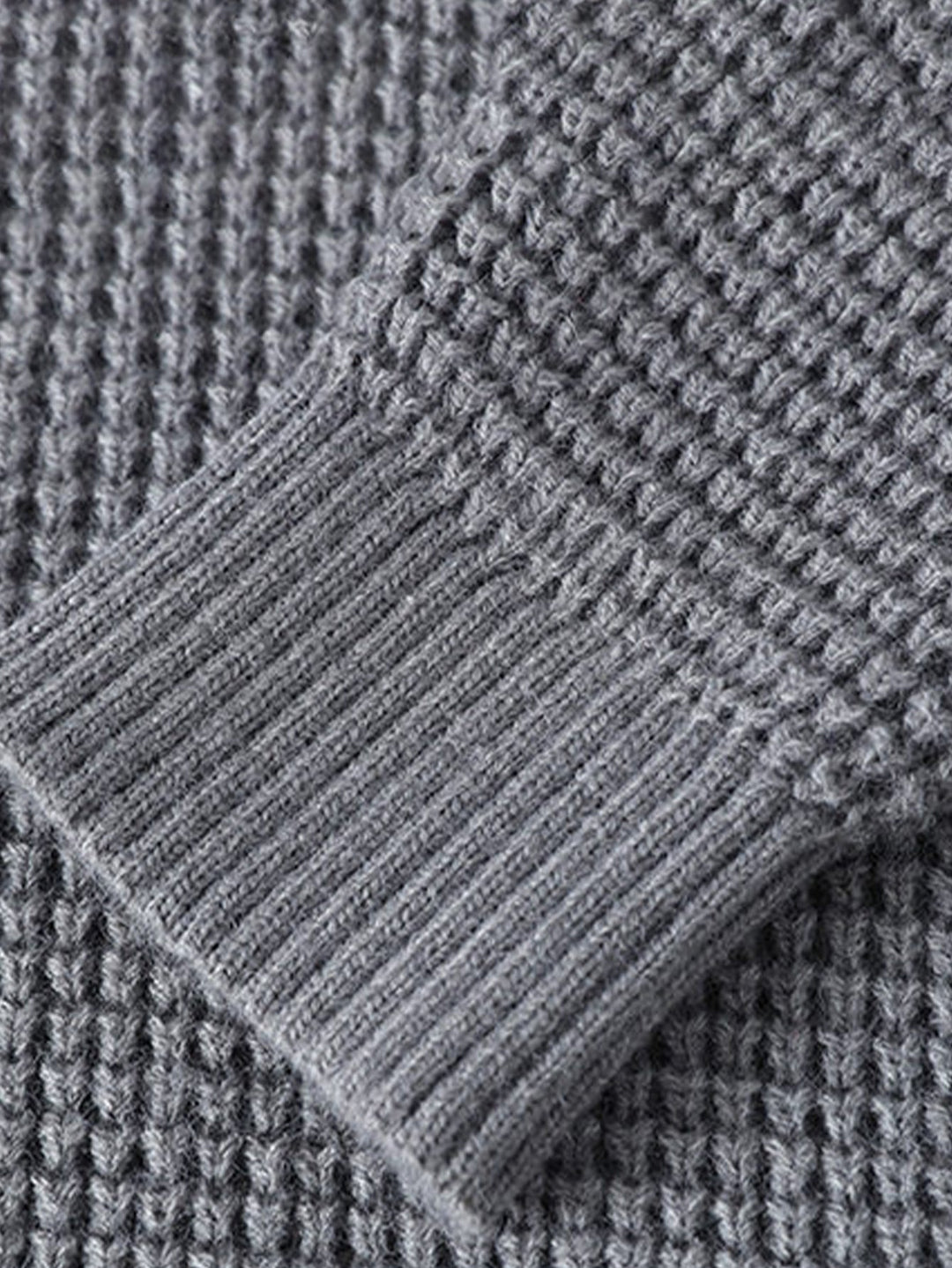 Waffle Crew Neck Sweater