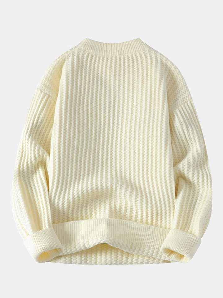 Waffle Crew Neck Sweater