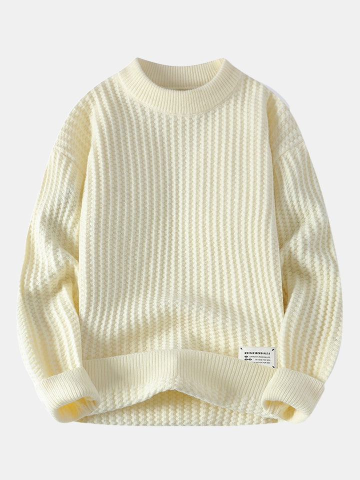 Waffle Crew Neck Sweater