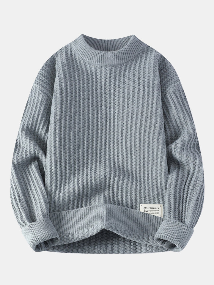 Waffle Crew Neck Sweater