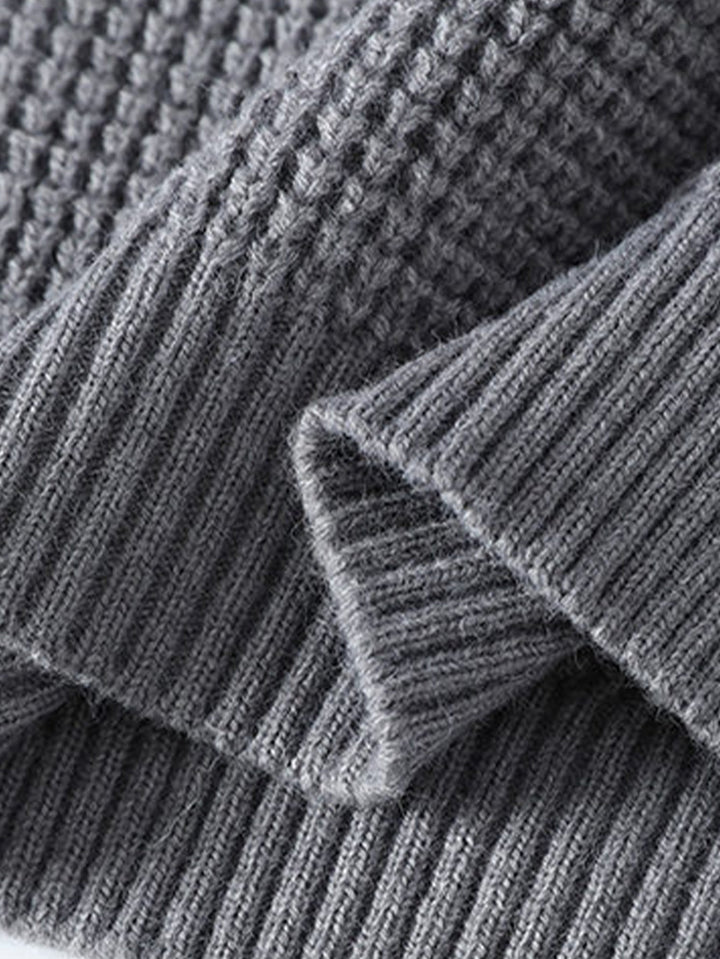 Waffle Crew Neck Sweater