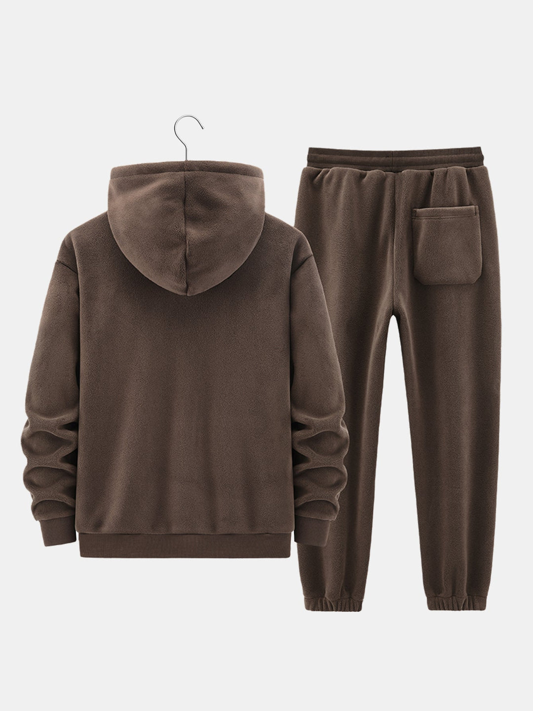 Fleece-Lined Zip Up Hoodie & Jogger Pants