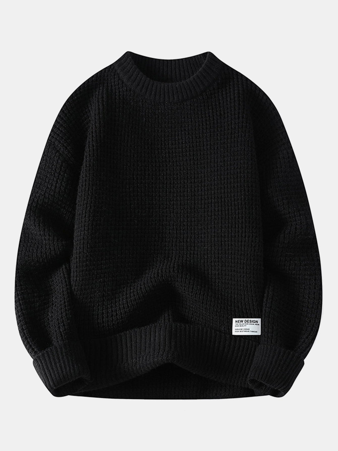 Waffle Crew Neck Sweater