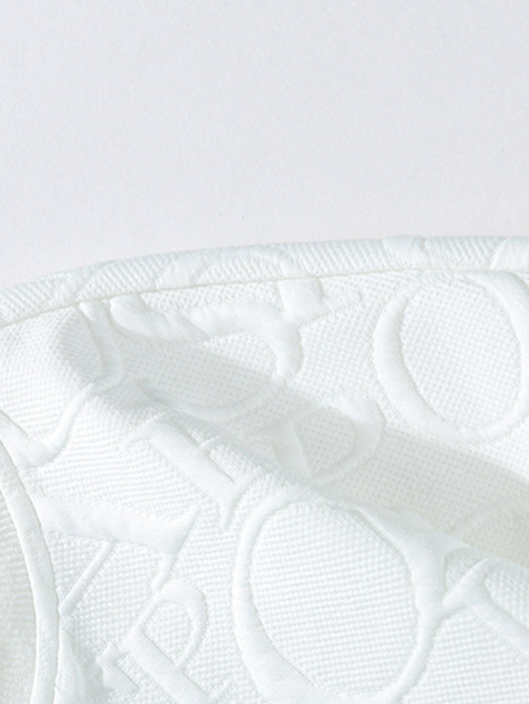 Letter Jacquard V Neck T-Shirt