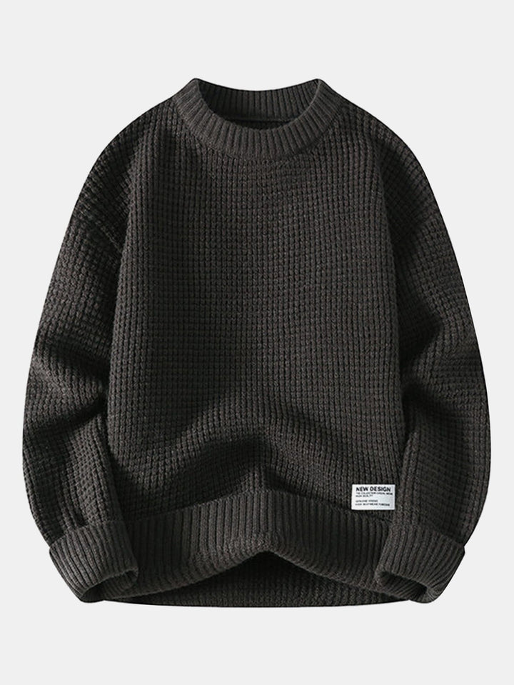 Waffle Crew Neck Sweater