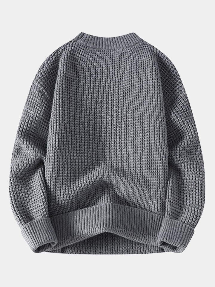 Waffle Crew Neck Sweater