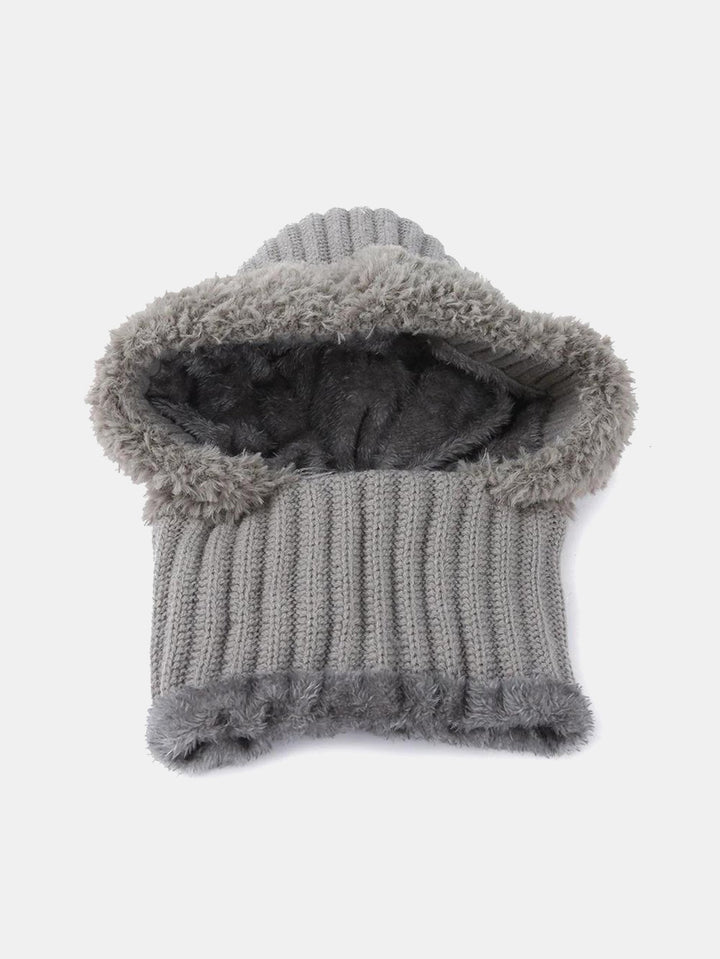 Winter 2-in-1 Windproof Warm Fleece-Lined Beanie Hat & Neck Gaiter