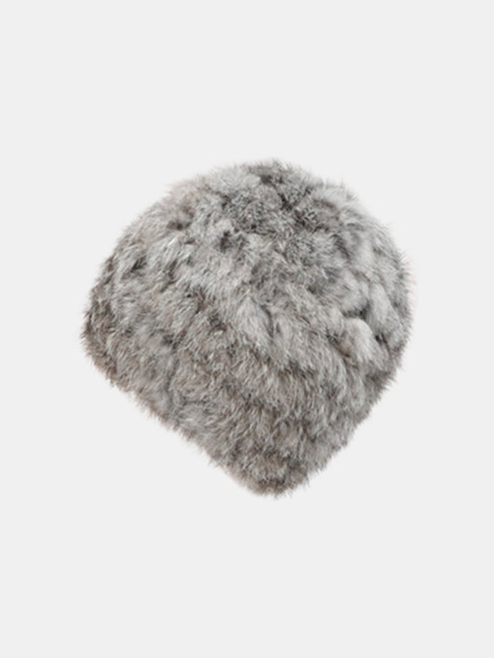 Winter Warm Faux Fur Knitted Hat