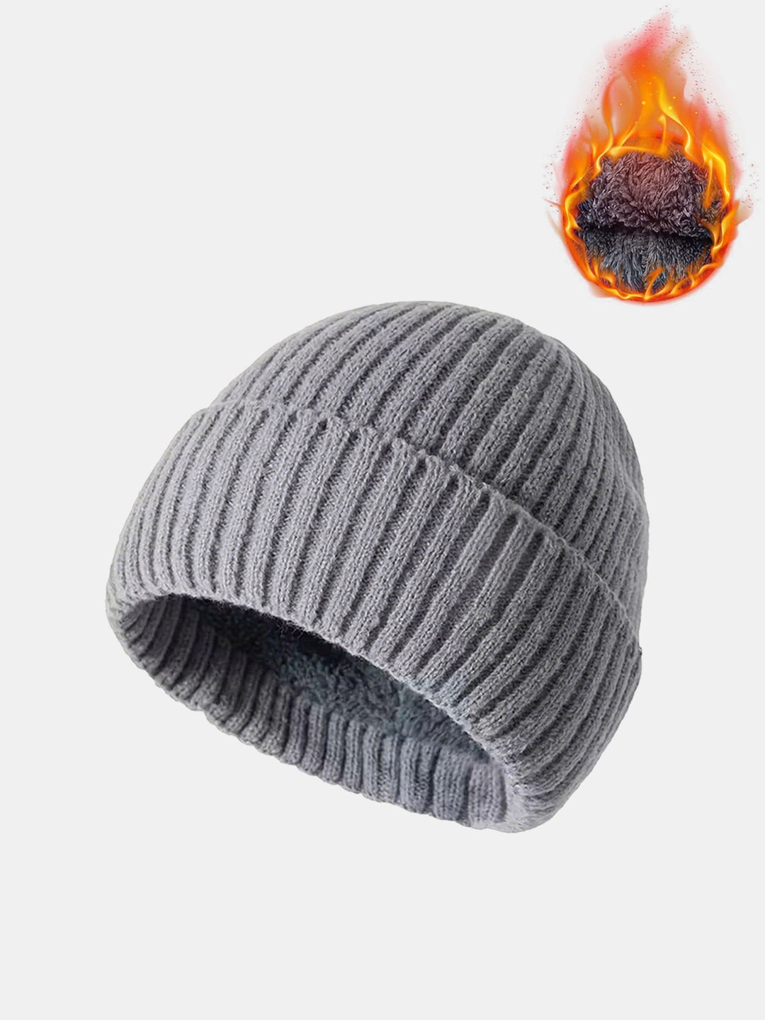 Unisex Warm Thick Windproof Knit Beanie Hat