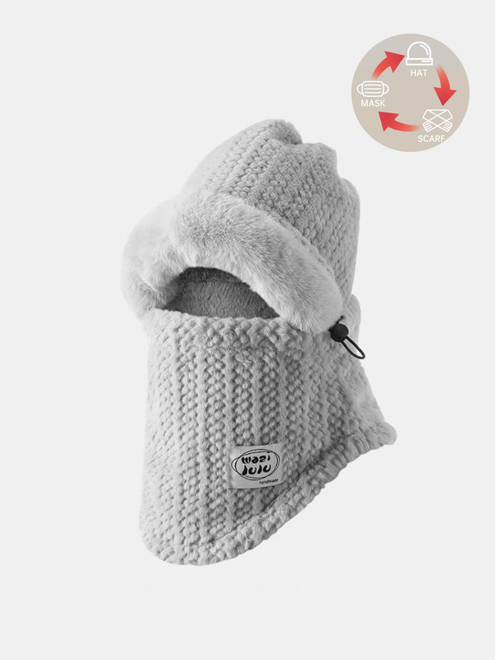3-in-1 Plush Warm Balaclava Hat