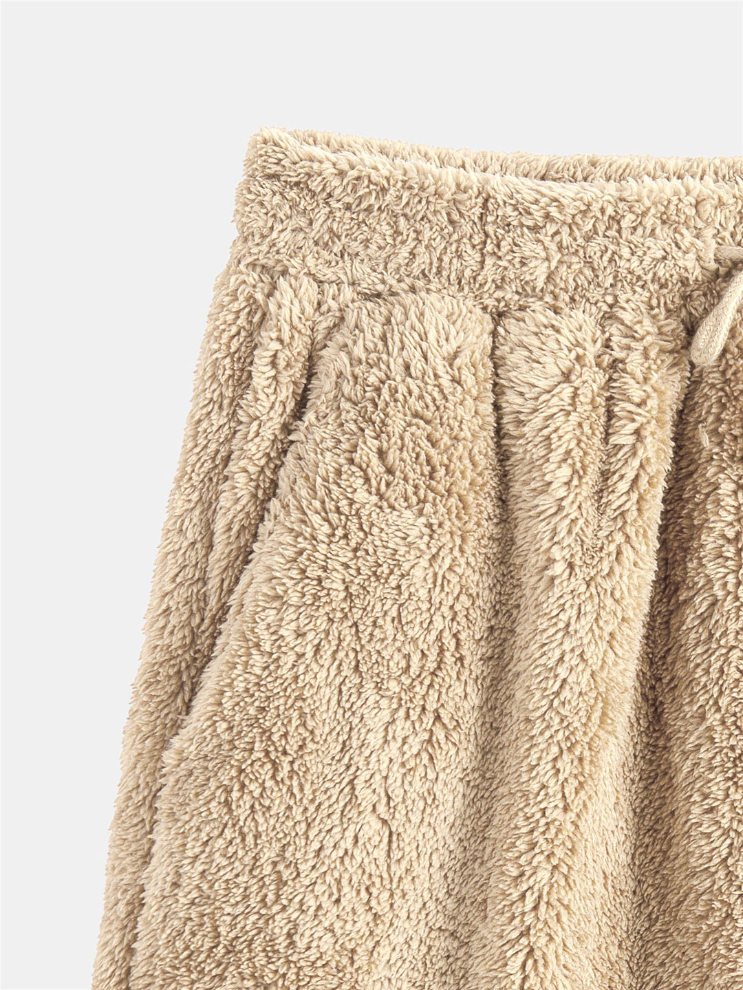 Basic Teddy Hoodie & Teddy Drawstring Shorts