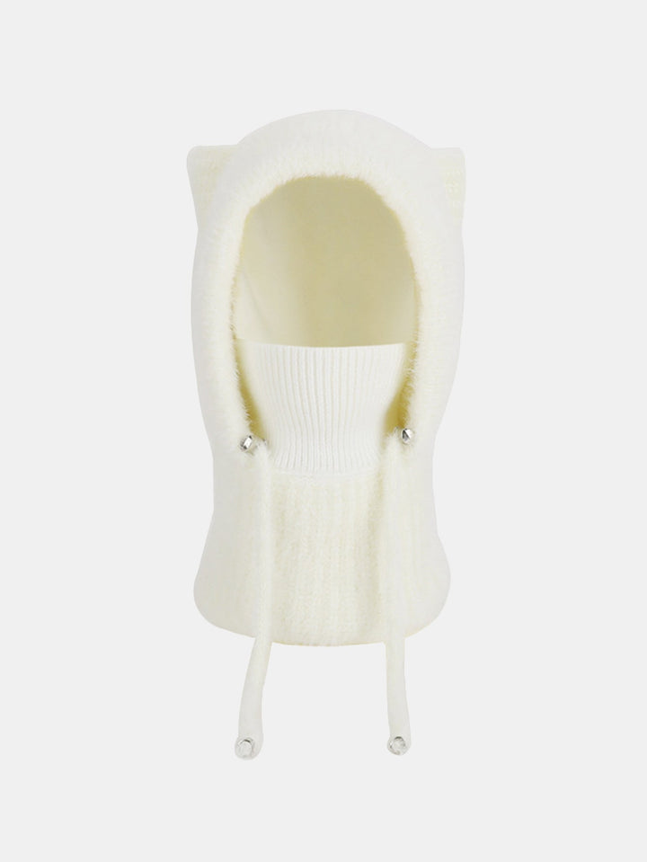 3-in-1 Fleece Lined Balaclava Knit Hat With Scarf Face Mask