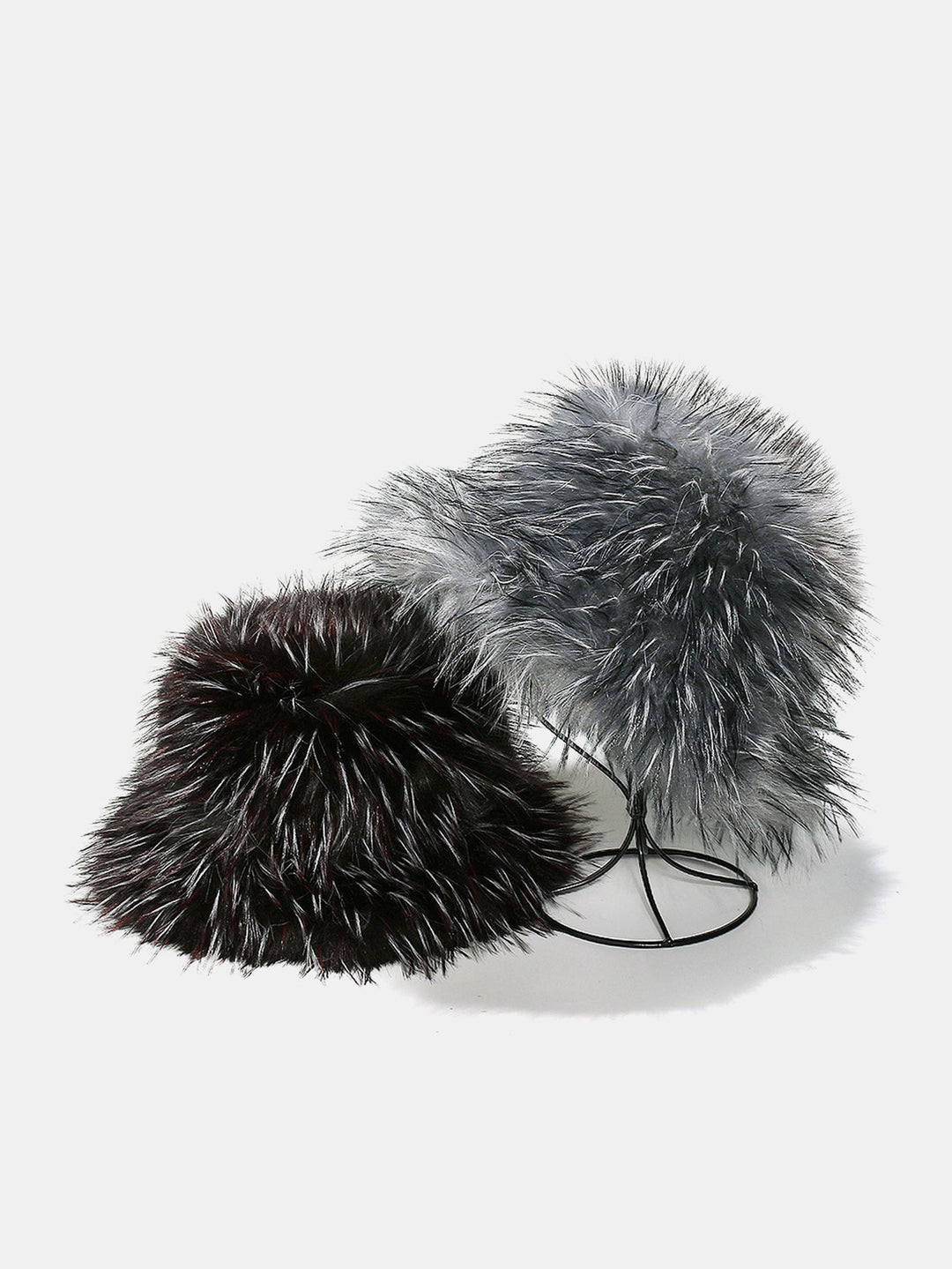Faux Fox Fur Thickened Fur Plush Bucket Hat
