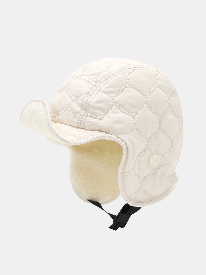 Winter Thickened Plush Warm Earflap Hat Reversible Design For Wearing On Both Sides