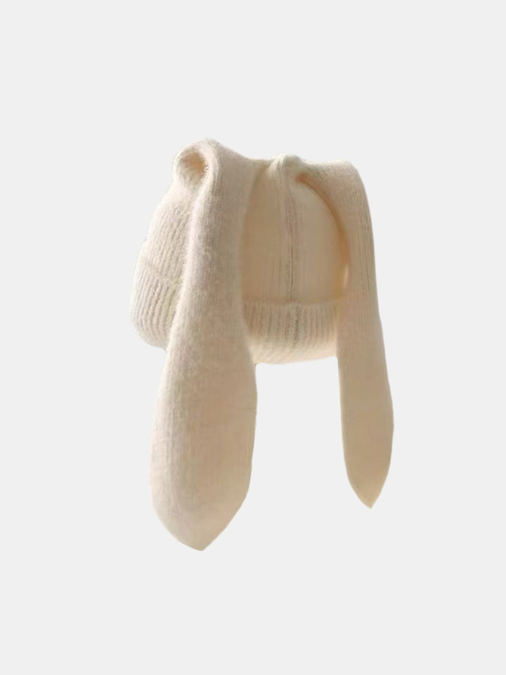 Cozy Knitted Bunny Ears Beanie Hat
