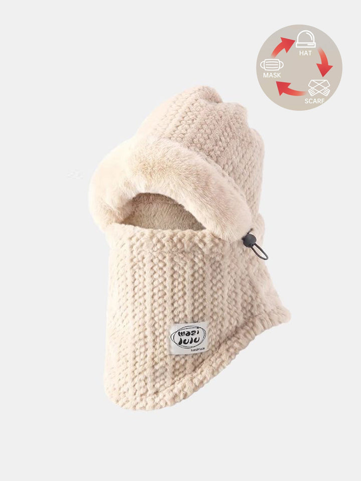 3-in-1 Plush Warm Balaclava Hat