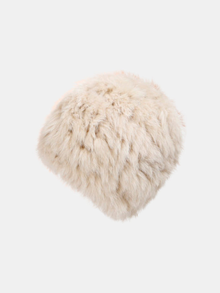 Winter Warm Faux Fur Knitted Hat