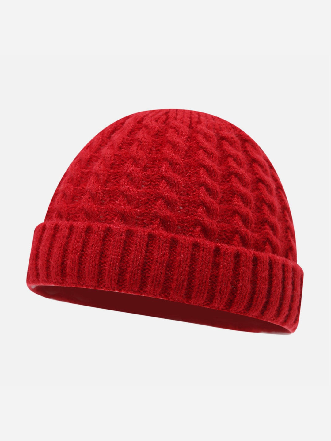 Warm Vintage Cable Knit Beanie Hat