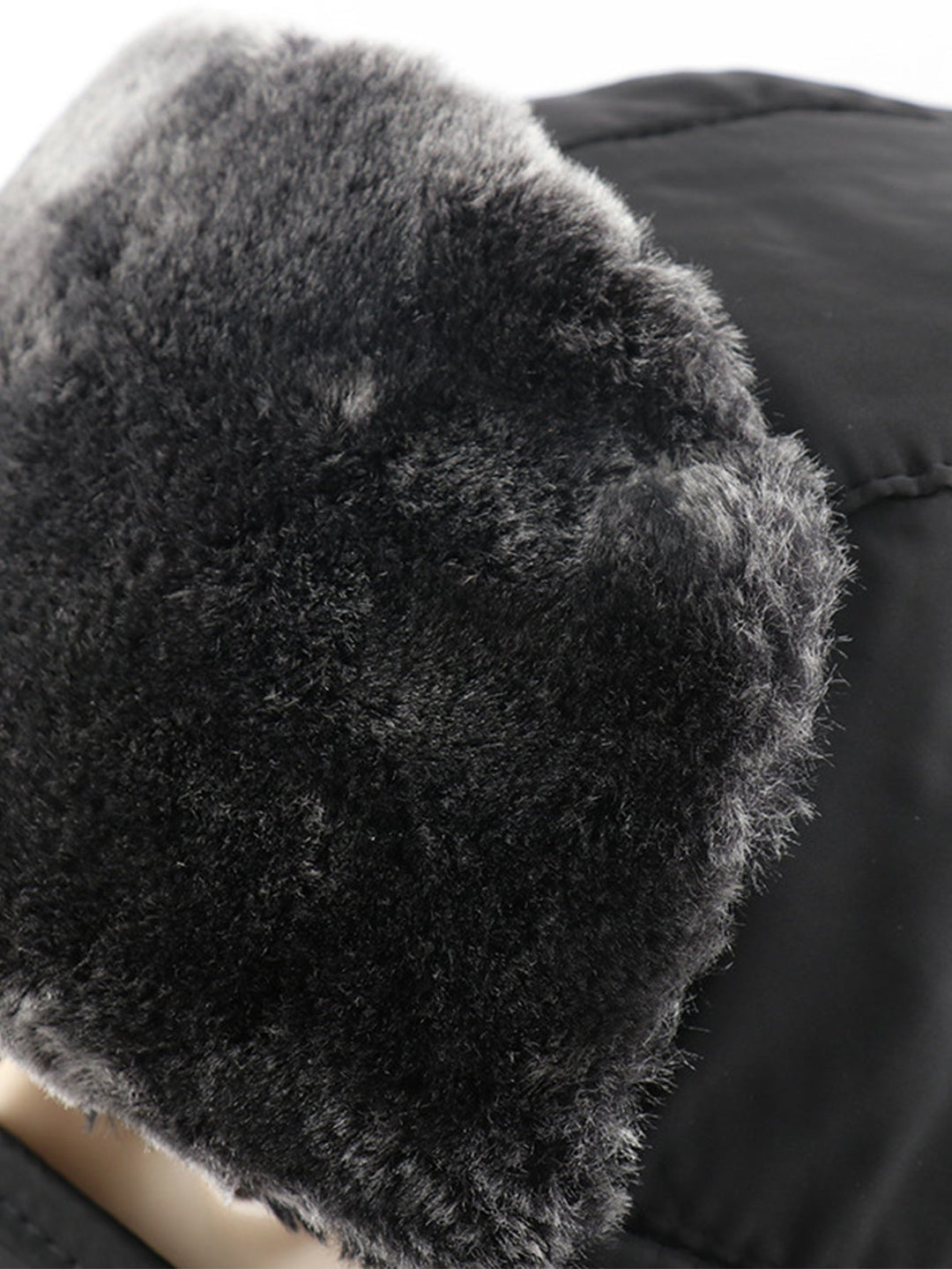 Outdoor Ski Protective Cap Warm Thick Leather Winter Hat With Face Mask