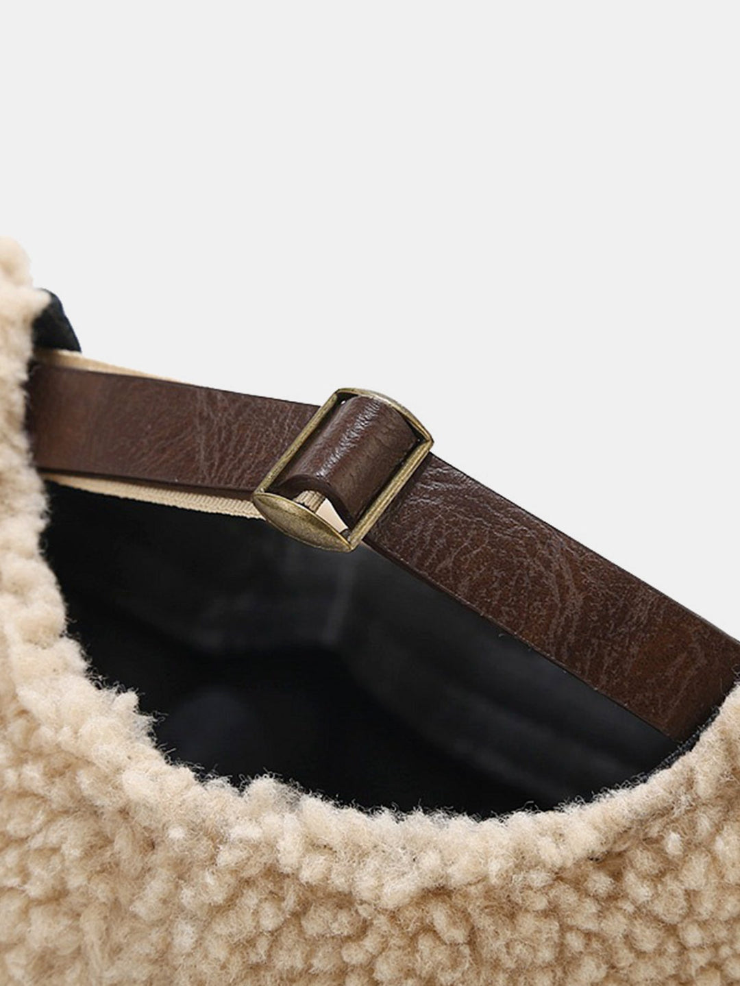 Warm Lamb Fleece Simple Solid Color Brimless Hat