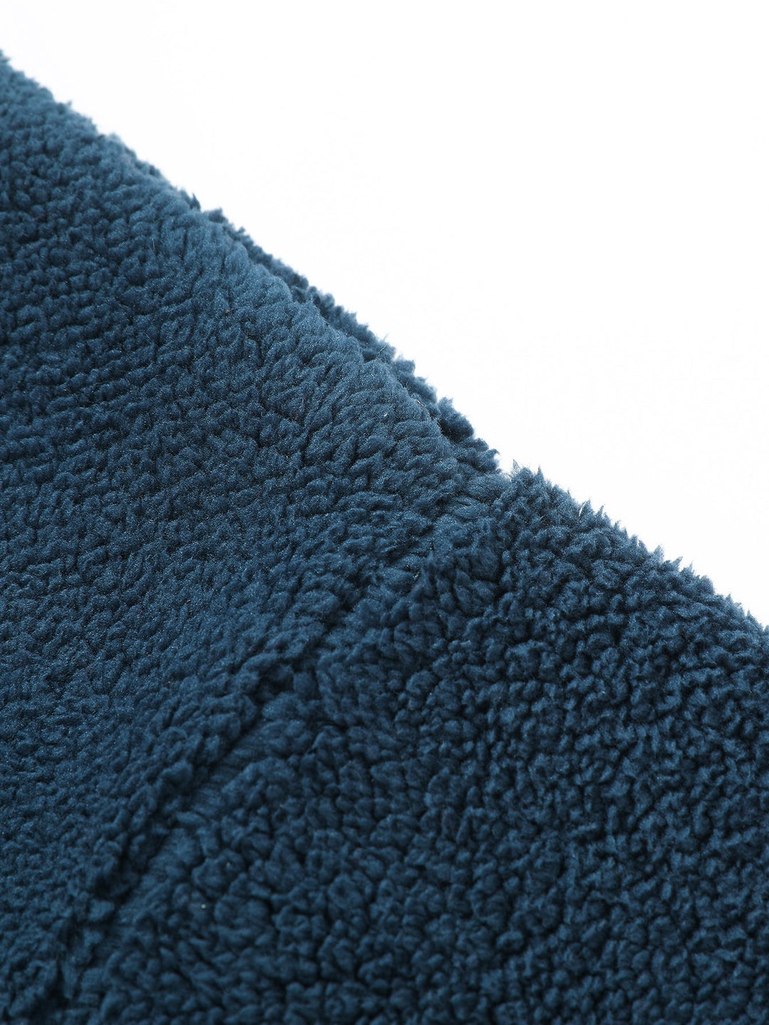 Relax Fit Contrast Tribal Geometry Teddy Jacket