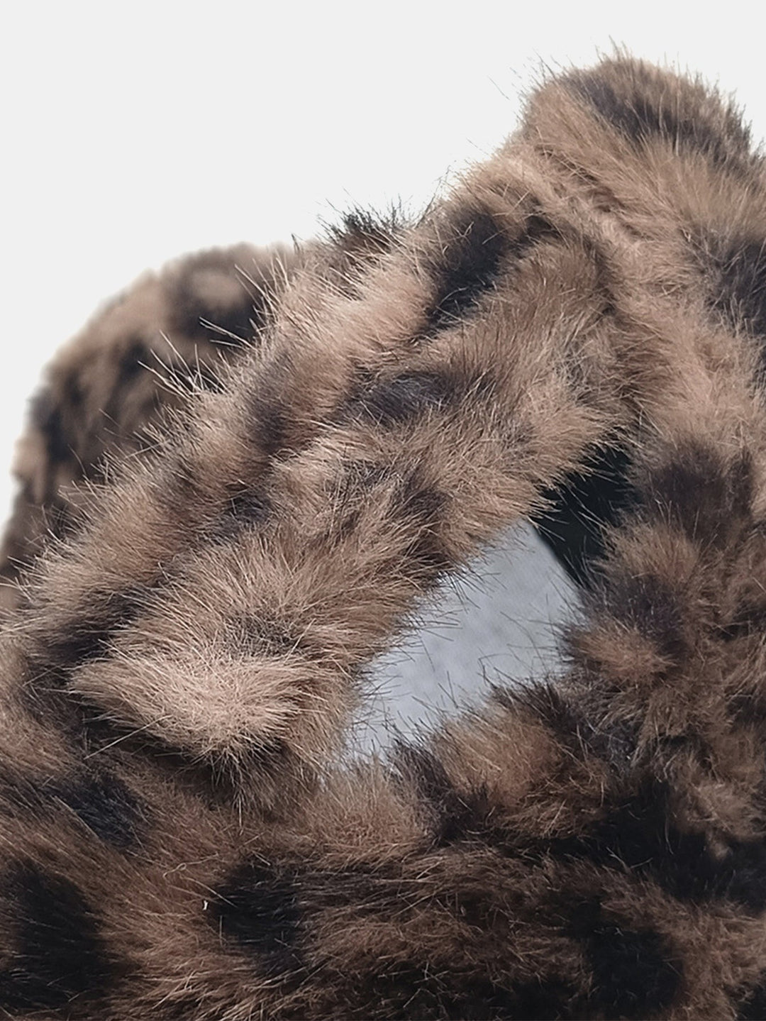 Plush Leopard Print Warm Baseball Cap