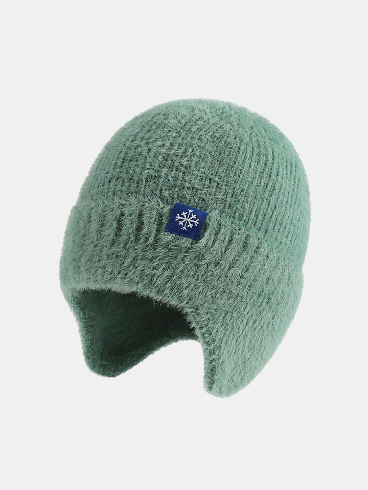 Winter Knit Beanie Hat With Ears Flaps Protection