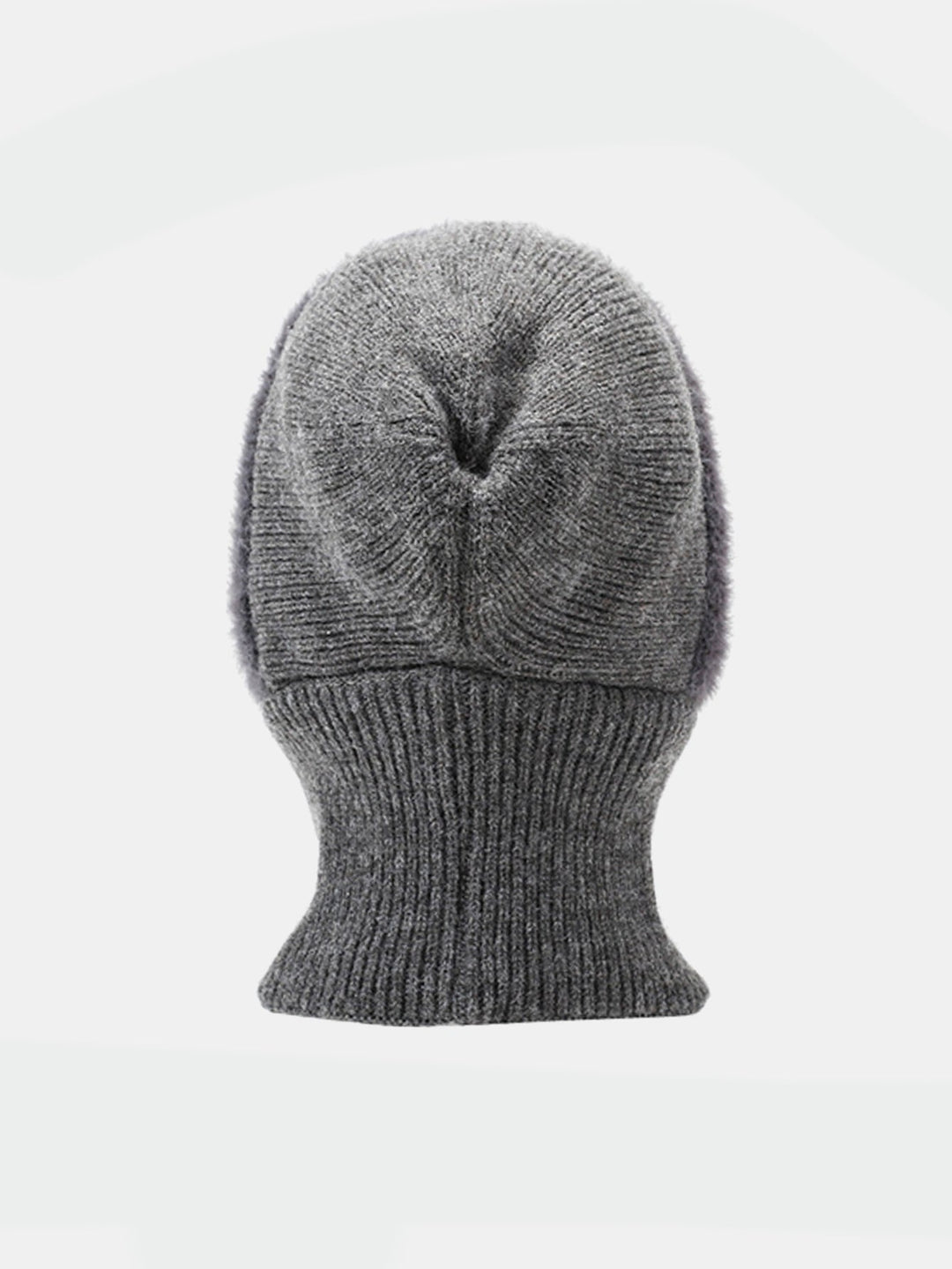 Solid Color Velvet Warm Knitted Hat With Scarf