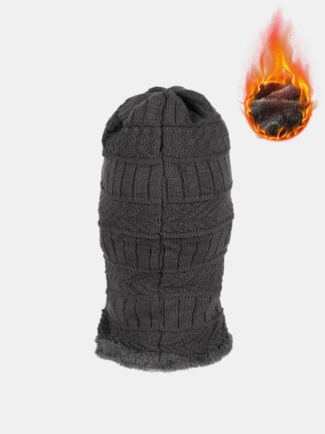 Winter Warm Knitted Pullover Hood With Ear And Neck Protection