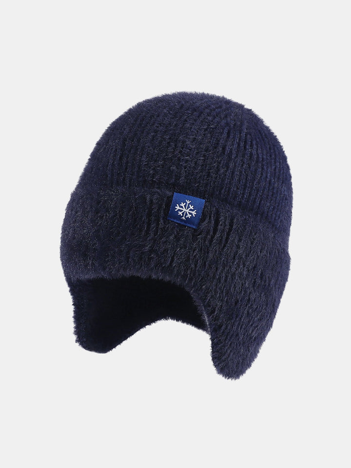 Winter Knit Beanie Hat With Ears Flaps Protection