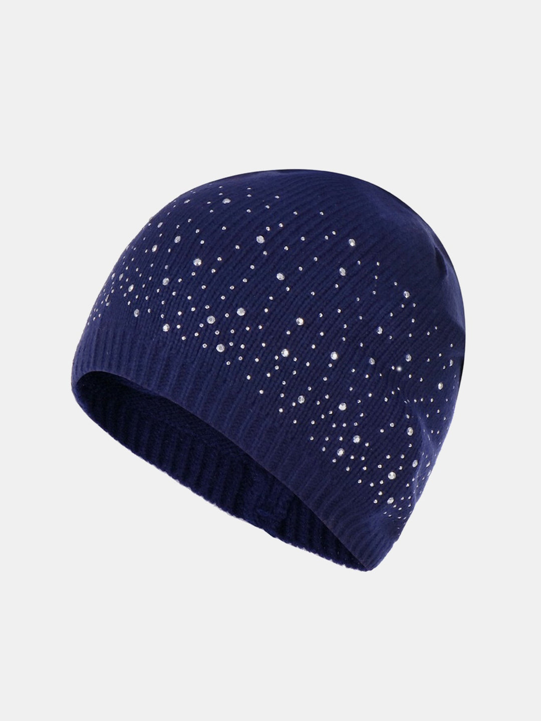 Dual-Sided Sparkling Rhinestone Fashionable Beanie Hat