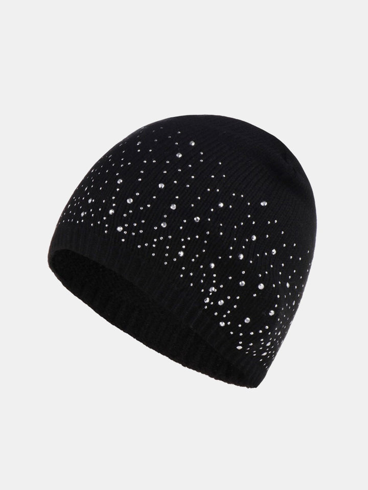 Dual-Sided Sparkling Rhinestone Fashionable Beanie Hat