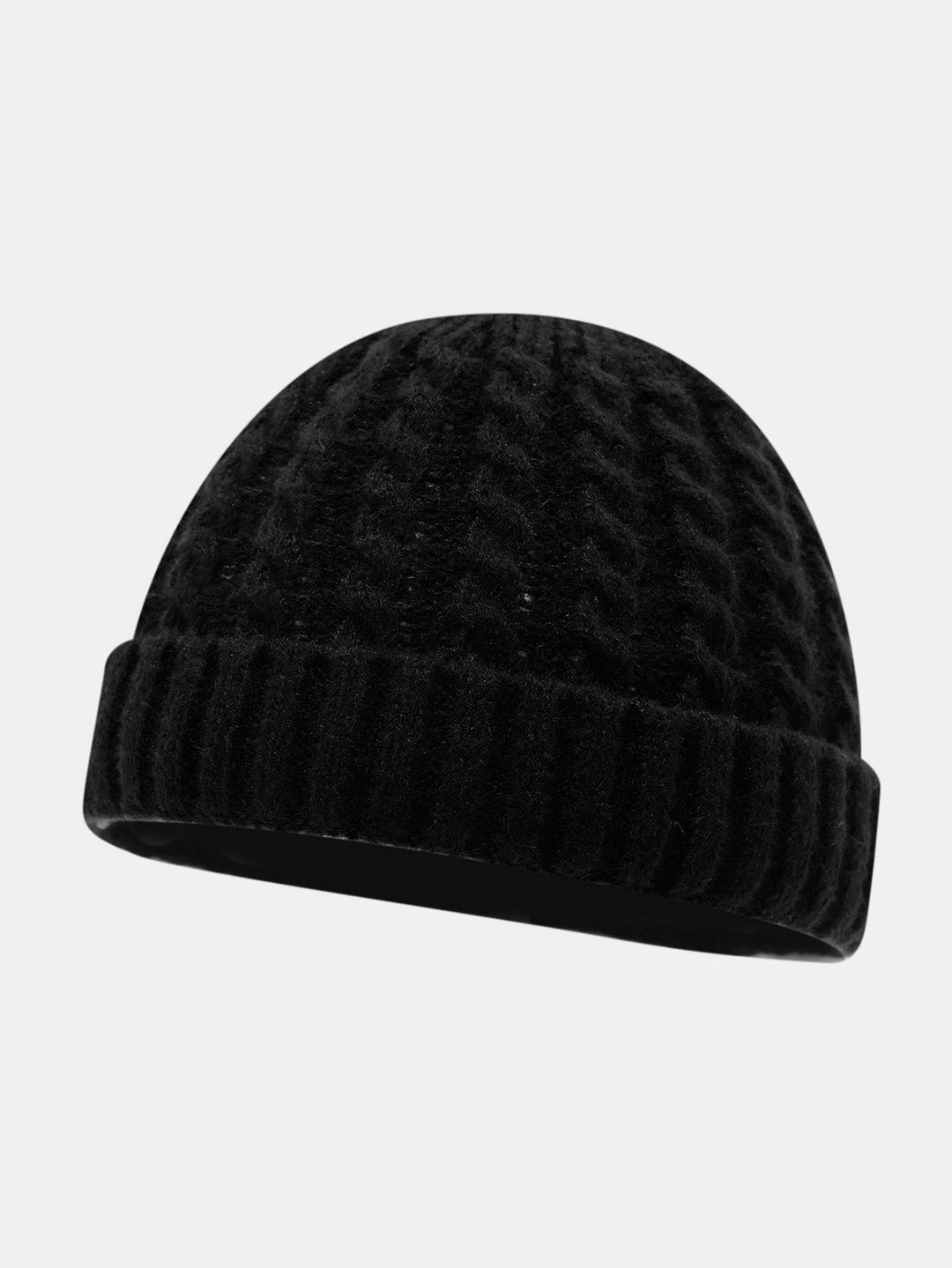Warm Vintage Cable Knit Beanie Hat