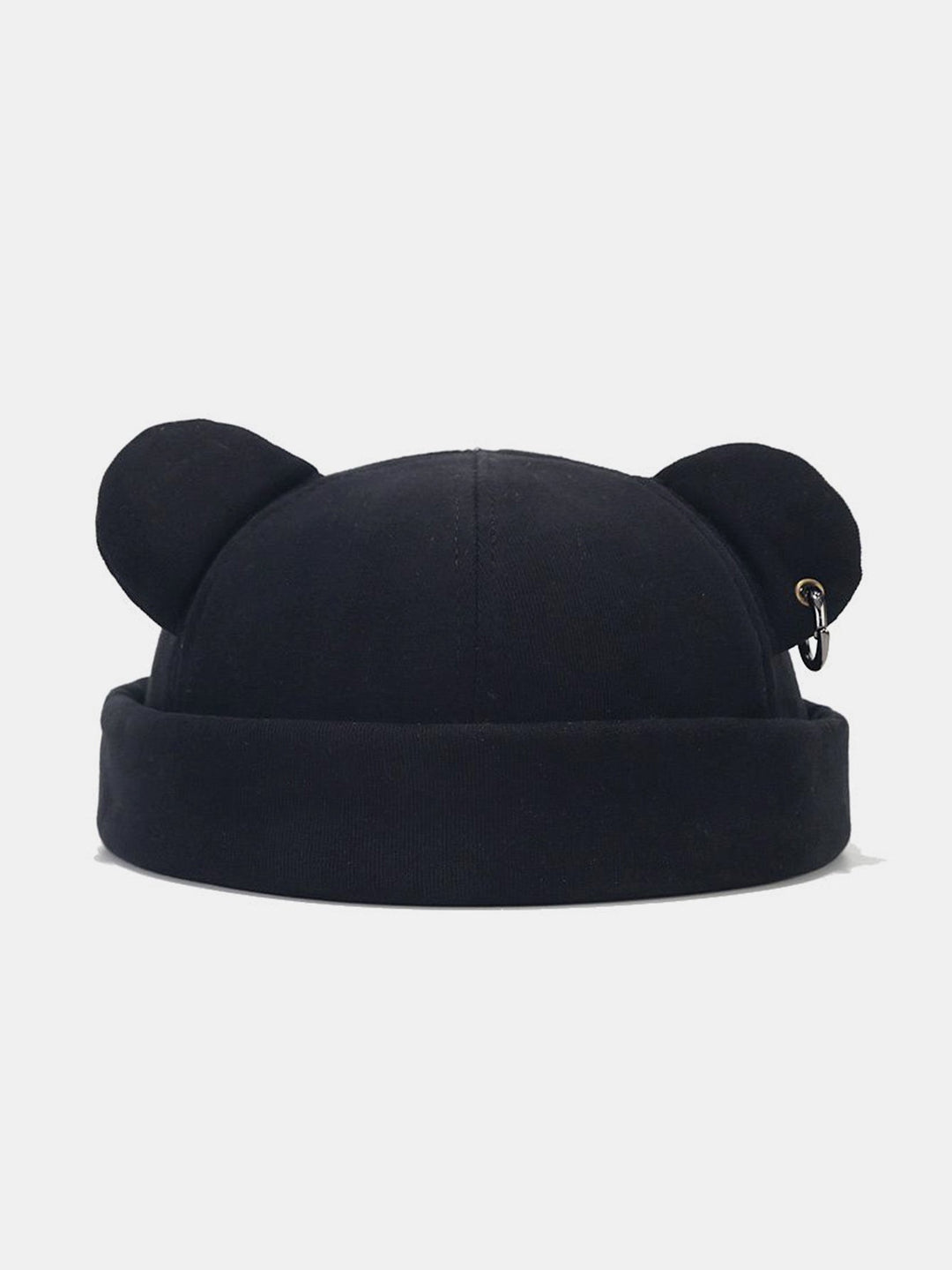 Adjustable Unisex Beanie Hat With Bear Ear Design